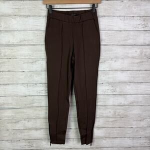 Universal Standard Pintuck Moro Pocket Signature Ponte Pants Brown Size 4X/0-00